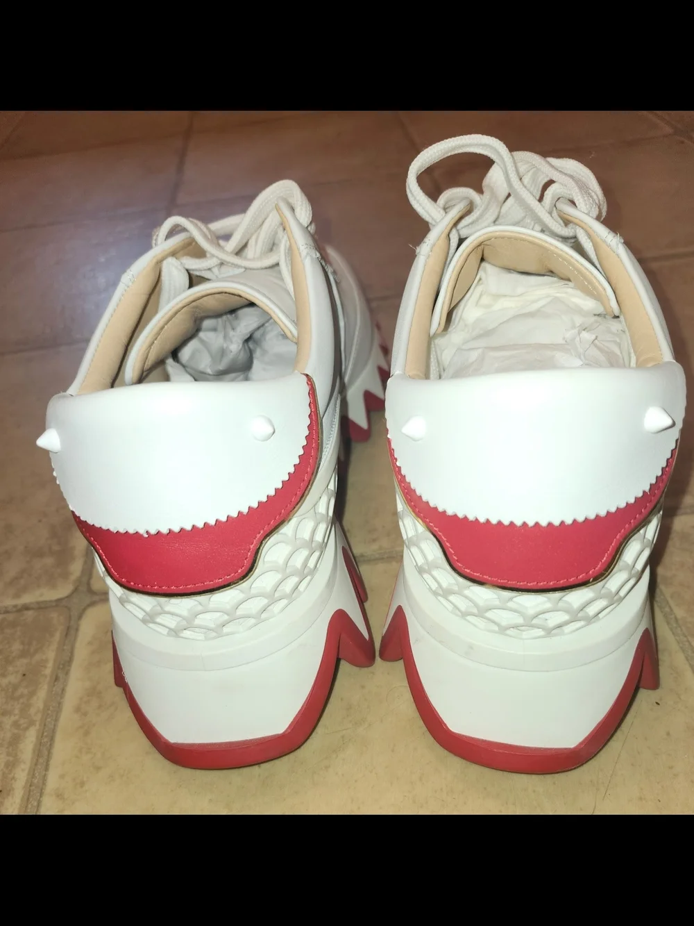 Christian Louboutin sleek white